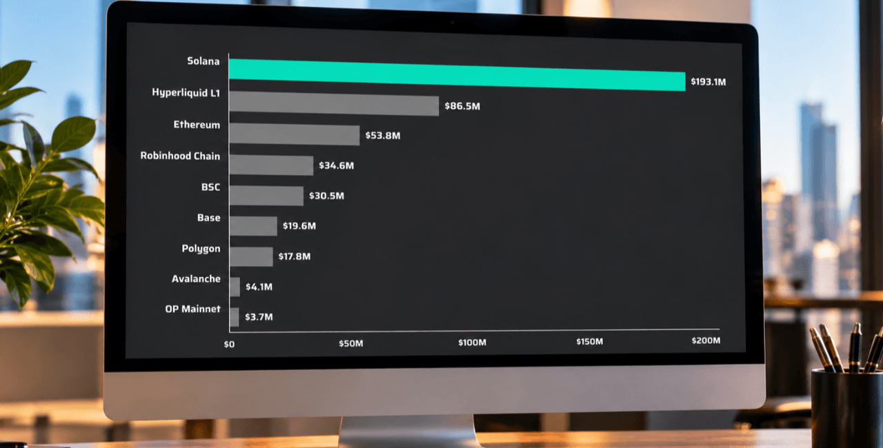 Solana Apps Generate $193M in 30 Days Amid Real-World Assets Surge
